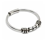 Anello naso 3 bobine manica argento sterling 925 Tragus Helix Daith orecchino...