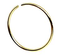 Anello naso oro 10k cerchio anello diviso 22g (0,6mm) 8mm 10ct body...