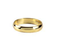 Anello nuziale a V, anello di fidanzamento vintage, lucido, tinta unita, carino regalo per le donne, M 1/2, Oro giallo 14 carati, Nessuna pietra preziosa