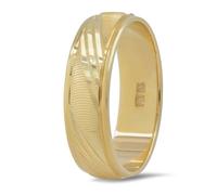 Anello Nuziale In Oro Giallo 14K Comfort Fit 6MM Per Uomini Donne Unisex 5-13