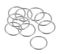 Anello O saldato, 60 x 4mm robusti anelli tondi in acciaio inossidabile 10pz