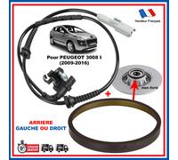 Anello Obiettivo Sensore ABS Mozzo Disco Cuscinetto Ruota Retro per Peugeot 3008