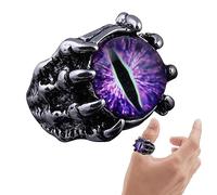 Anello Occhio Del Diavolo, Anello Occhio Artiglio, Anello Gotico Regolabile Con Apertura Unica Per Uomo Donna, Gioielli Fortunati, Anello Punk Motociclista Intage, Anelli Occhio Artiglio Gotico Punk D