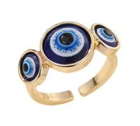 Anello Occhio del Diavolo Regolabile in Lega, Stagione di Halloween | Stile Chic e Minimale, Apertura Adatta a Molte Misure, per Dita, Spiaggia e Uso come Accessorio Costume