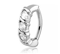 Anello ombelico White Trinity