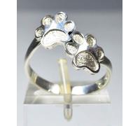 Anello orme contrarier in argento 925 Luce