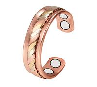 Anello osseo articolare magnetoterapia, gioielli magnetici può alleviare l'artrite ed emicrania, indossare confezione regalo (C)