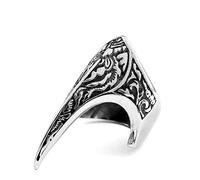 Anello ottomano da Uomo Anello Unico Punk Armor Long Vintage Viking Celtic Rings Male Rock Hip-Hop Locomotive Jewelry Gift