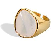 Anello ovale quadrato da mignolo | Anelli leggeri e spessi da donna, Medio, Plastica