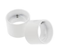 Anello Paralume Lampada Metallico 2 Pezzi per Prese E26 E27 Ceramiche | Filettatura da 1, 5 Pollici, Finitura Nichelata, Montaggio senza Attrezzi, per Sostituire L’anello Mancante
