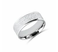 Anello Pater Noster argentato uomo donna Anellissimo acciaio 316L