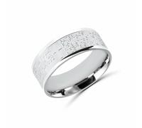 Anello Pater Noster argentato uomo donna Anellissimo acciaio 316L