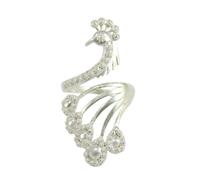 Anello Pavoncella sarda filigrana argento a fascia aperta simbolo Sardegna