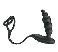 Anello Pene Con Plug Anale Vibrante Pretty Love Bottom