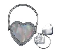 Anello per balsamo labbra da donna, anello per balsamo labbra a forma di cuore con scomparto nascosto, per ritocchi rapidi e per riporre i prodotti di emergenza