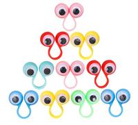 Anello per bulbo oculare 10 pezzi, set di giocattoli per burattini da dito in plastica per bomboniere per bambini Rave
