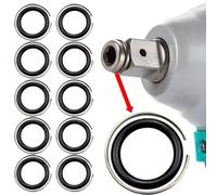 Anello per chiave 10 set Anelli di fissaggio per chiave in plastica da 1/2 pollice con O-ring Installa parti di utensili, impatti