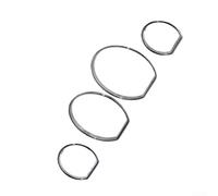 Anello per cruscotto BMW E46, per migliorare il perimetro del tachimetro e la continuità linguistica dell'interior design (placcato argento)