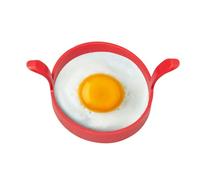 Anello per cuocere uova fritte | Riutilizzabile in silicone per uova e pancake | Strumento da cucina a doppia orecchio per panini e pancake perfetti per la colazione