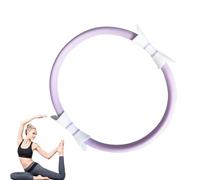 Anello per esercizi Pilates, Yoga Ring Pilates | Anello fitness leggero 14,96 pollici Resistenza Pilates Hoop | Attrezzature per esercizi Accessori da yoga antiscivolo a doppia presa per allenamento e