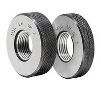 anello per filettature esterne ad alta precisione, Calibro ad anello filettato M16-M20 6G Passo metrico a denti fini multipli 2 pz(M19x1 6g T Z)