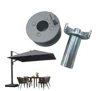 Anello per foro per ombrello, copertura per foro per ombrellone da tavolo da patio, accessori per la copertura del manicotto della base, adattatore per asta per spiaggia, bar, ombreggiature, terrazza