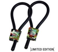 Anello per il Pene Electrastim Prestige ElectraLoops con Ganci Regolabili Nero/Mimetico