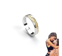 Anello per la terapia della prostata ReliefRite, anello dell'armonia prostamagnetica, anello di rame regolabile, regalo di gioielli per la salute (Oro bianco)