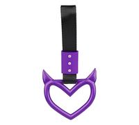 Anello Per Manico Per Il Cuore Diavolo - Manico Autobus Della Metropolitana Decorativa | Installazione Della Maniglia Facile Da Auto Drift Charm, Un Unico Accessorio Per Decorazioni Este
