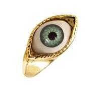 Anello Per Occhi Blu - Gioielli Retrò Di Tendenza Punk Geometrici In Lega, Accessorio Per Dita Alla Esagerato | Anello Unico In Stile Europeo Americano, Design Artistico Per Donne,
