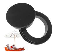 Anello per ombrellone da esterno, con occhiello rotondo, distanziatore in plastica resistente alle intemperie, adattatore per guarnizione centrale resistente, tappo di ricambio per foro ombrellone da