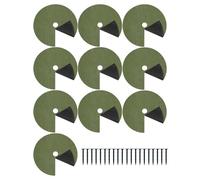Anello per pacciamatura, copertura ad anello per pacciamatura con chiodi a terra, copertura protettiva per le radici, per giardino, paesaggio, cortile, prato, aiuole, recinzioni, fattoria