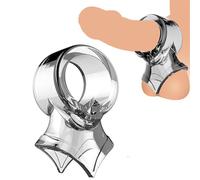 Anello per Pene Morbido Ed Elastico Ballstretcher Anello per Pene in Silicone Anello per Scroto Legatura CBT Bondage Anello di Castità Estremo Ritardo Eiaculazione Giocattolo Del Sesso Blocco Cazzo
