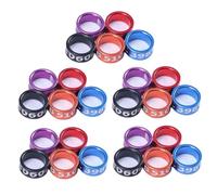 Anello per piede di elettrolitico da 0, 15 pollici con incisione trasparente, forniture di piccioni chiusi per l'identificazione di uccelli da compagnia e anelli per cosce di pollo