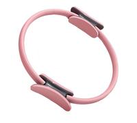 Anello per Pilates Manico, Cerchio Pilates, Anello Flessibile Resistente con Maniglie Imbottite, Cerchio per Yoga Cinetico da Donna, Fitness Ring per Esercizi Interni della Cosce e Gambe (rosa)