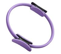 Anello per Pilates Manico, Cerchio Pilates, Anello Flessibile Resistente con Maniglie Imbottite, Cerchio per Yoga Cinetico da Donna, Fitness Ring per Esercizi Interni della Cosce e Gambe (Purple)