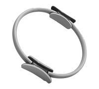Anello per Pilates Manico, Cerchio Pilates, Anello Flessibile Resistente con Maniglie Imbottite, Cerchio per Yoga Cinetico da Donna, Fitness Ring per Esercizi Interni della Cosce e Gambe (grigio)