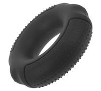 Anello per Presa Manuale in Silicone Nero, Allenamento Dita e Polso | Forma Tonda, Stampaggio Integrato, Effetto Antiscivolo Massaggiante, Elastico e Resistente All'usura