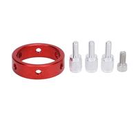 Anello per telescopio guida, Cerchio per telescopio guida a sei punti in lega di alluminio rossa, Compatibilità Dimensioni compatte Facile da trasportare con viti Superficie piana