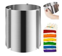 Anello per Torta Regolabile Ø 16-30cm, Grande Cerchio per Torte Regolabile, Altezza 20cm Stampo Circolare per Torte in Acciaio Inossidabile Anello per Torte Estensibile per Torte, Pizze, Dolci