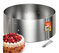 Anello per torte â€“ Delle creazioni di torte bellisime per tutte le occasioni â€“ anello per torte dâ€™acciaio inossidabile regolabile e fissato con supporte â€“ 8,5 cm dâ€™altezza â€“ Made in Germany