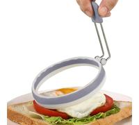 Anello per uova in silicone, anelli per uova in silicone per friggere le uova | Stampi per sandwich all'uovo in silicone da 4 pollici,Stampo per frittelle di qualità alimentare, gadget da cucina per