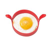 Anello per uova in silicone - Anello rotondo per cottura uova fritte | Riutilizzabile | Stampo per uova fritte | Stampo antiaderente in silicone per uso alimentare, per cottura a colazione, per uova