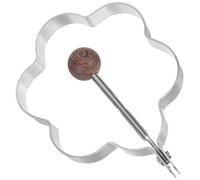 Anello per Uovo in Acciaio Inox Argento, Forma Fiore