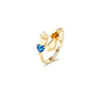 Anello Personalizzato con Nome e Pietra di Nascita Regalo per Mamma Moglie | Anello Mani che si Abbracciano con pietra di nascita - gioiello romantico regolabile, idea regalo per lei, moglie o mamma