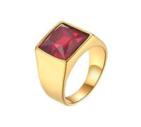 Anello Personalizzato Donna, Anello Donna Quarzo Rosa Acciaio Inossidabile Taglia 27 15mm Semplice Largo Personalized Regalo per Figlia Engagement