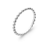 Anello Piccole Perle Argento Massiccio 925/000 Rodio Gioielli T44 A 62 AU SCELTA