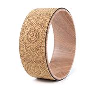 anello pilates， Cerchi for yoga in legno morbido, realizzati in, professionali for Pilates, for body building, addominali, palestra, allenamento a casa(White)