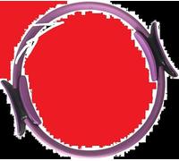 Anello Pilates, Fitness Magic Circle per l'allenamento fitness, Pilates Ring Cerchio per esercizi con doppio manico, per l'esercizio di fitness al coperto Yoga per l'allenamento dimagrante (Viola)