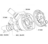 Anello pistone Polini 50cc Minarelli AM6 40,3x1,5mm per